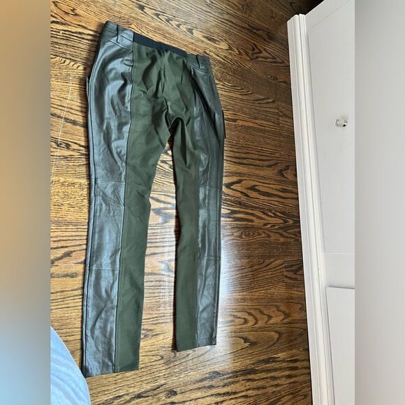 Bcbgmaxazria green faux leather tight leggings - Picture 6 of 7